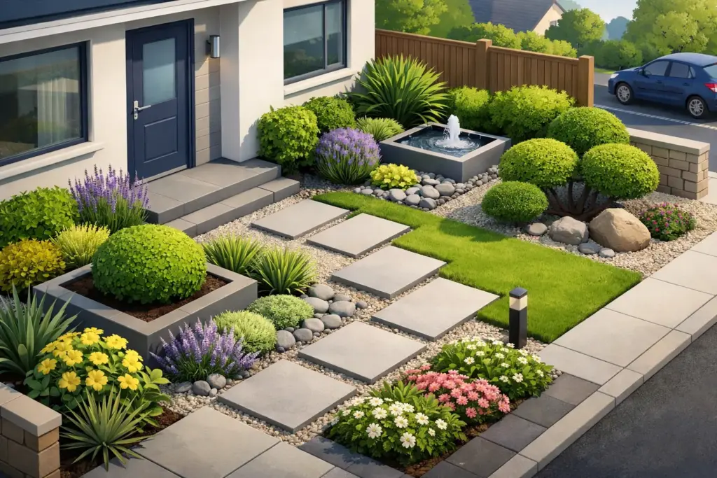 Best Low Maintenance Front Gardens for UK Homes
