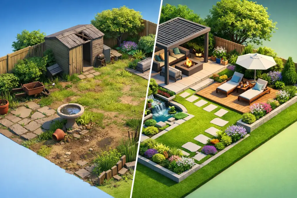 Garden Makeover Before and After: 7 Lasting Changes