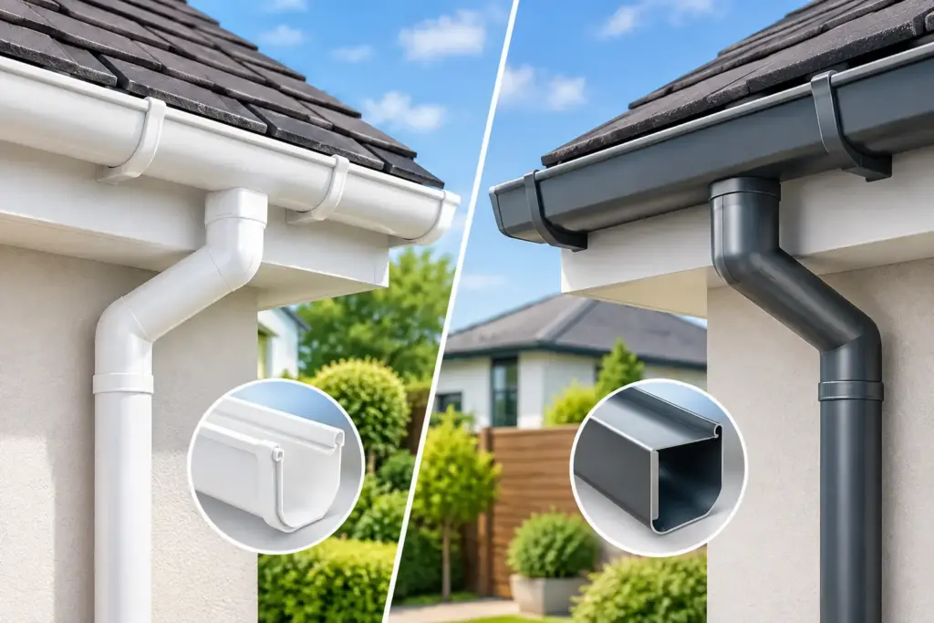 uPVC vs Aluminium Guttering for Your Home